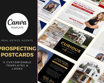 Real Estate Prospecting Postcard -  Editable Template, Real Estate, Realtor Templates, Digital Download, Printable, Canva Business Template