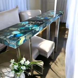 Blue Agate Handmade Countertop, Kitchen Slab And Bathroom Slab Interior || Perfect For Bar Countertop Modern Living Room Interior Decor