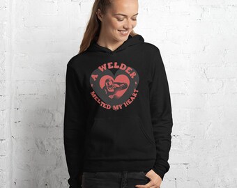A Welder Melted My Heart - Retro | Welder Gift | Gifts for Welders | Unisex | Welding Tech | Funny Gift Welder | Holiday Weld Gift