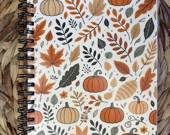Pumpkin Notebook: Fall Stationery, 100 Lined Pages (5in x 7in)