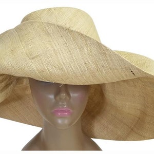 Oversized Raffia Straw Floppy Hat Women,giant Sun Hat , Extra Large Brim  Beach Hat photoshoot Hat ,16 Inch Brim -  Canada