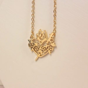 Immaculate Heart of Mary Necklace • Protection Necklace • Catholic Jewelry • Religious Gift • Protection Jewelry • READY TO SHIP