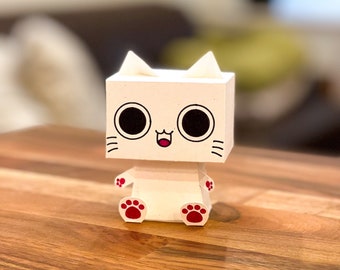 Floppy Cat Paper Cube  Lindos dibujos fáciles, Figuras de papel, Arte de  papel en 3d