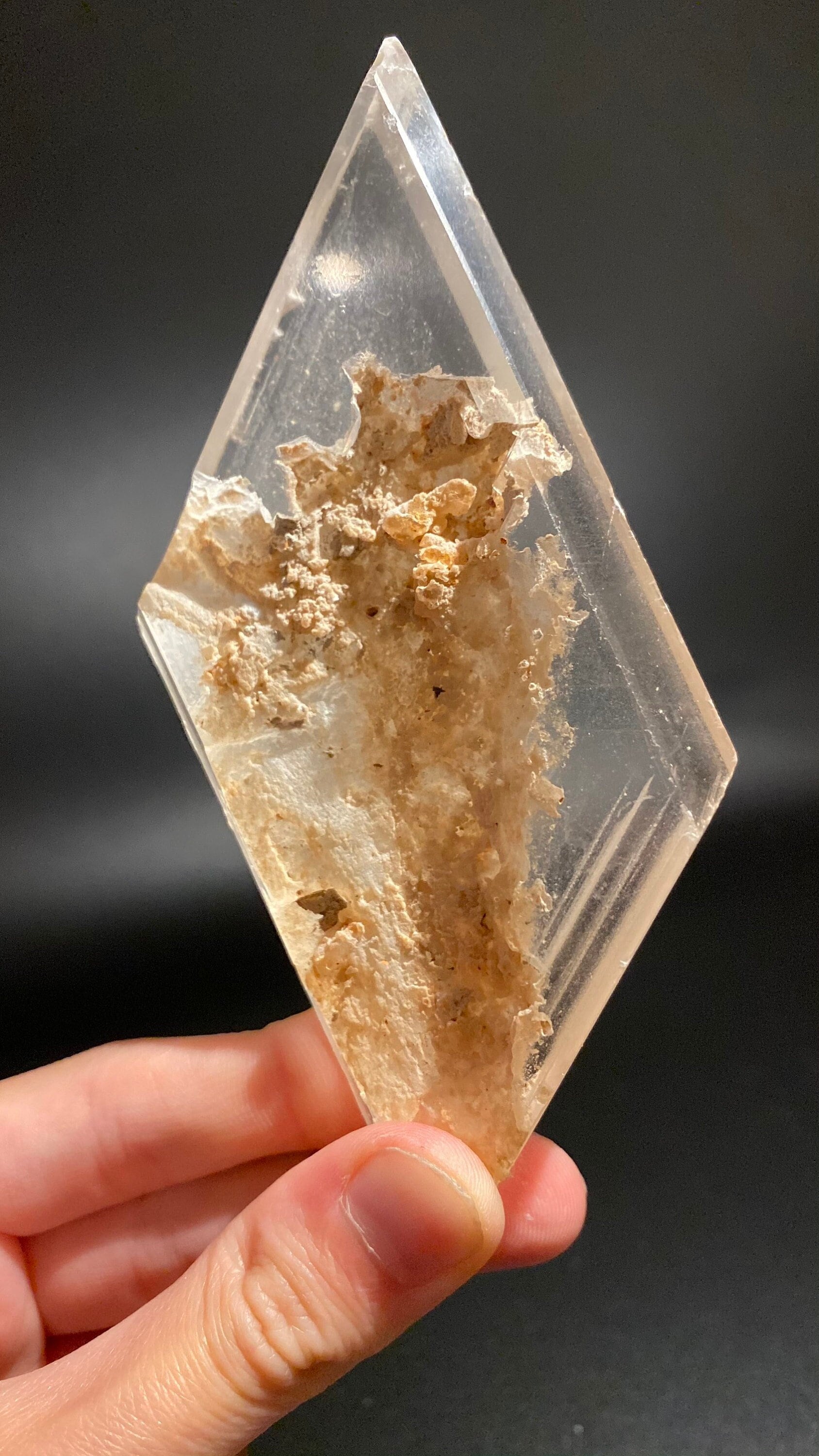 Rare PHANTOM Selenite, Full Crystal