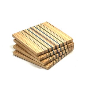 Recycled Skateboard Coasters