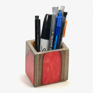 Recycled Skateboard Pencil Holder
