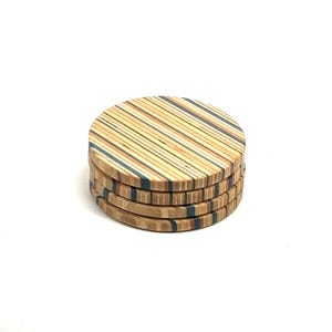 Recycled Skateboard Coasters