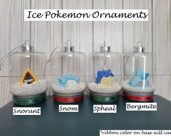 Handmade Ice Pokemon Ornaments