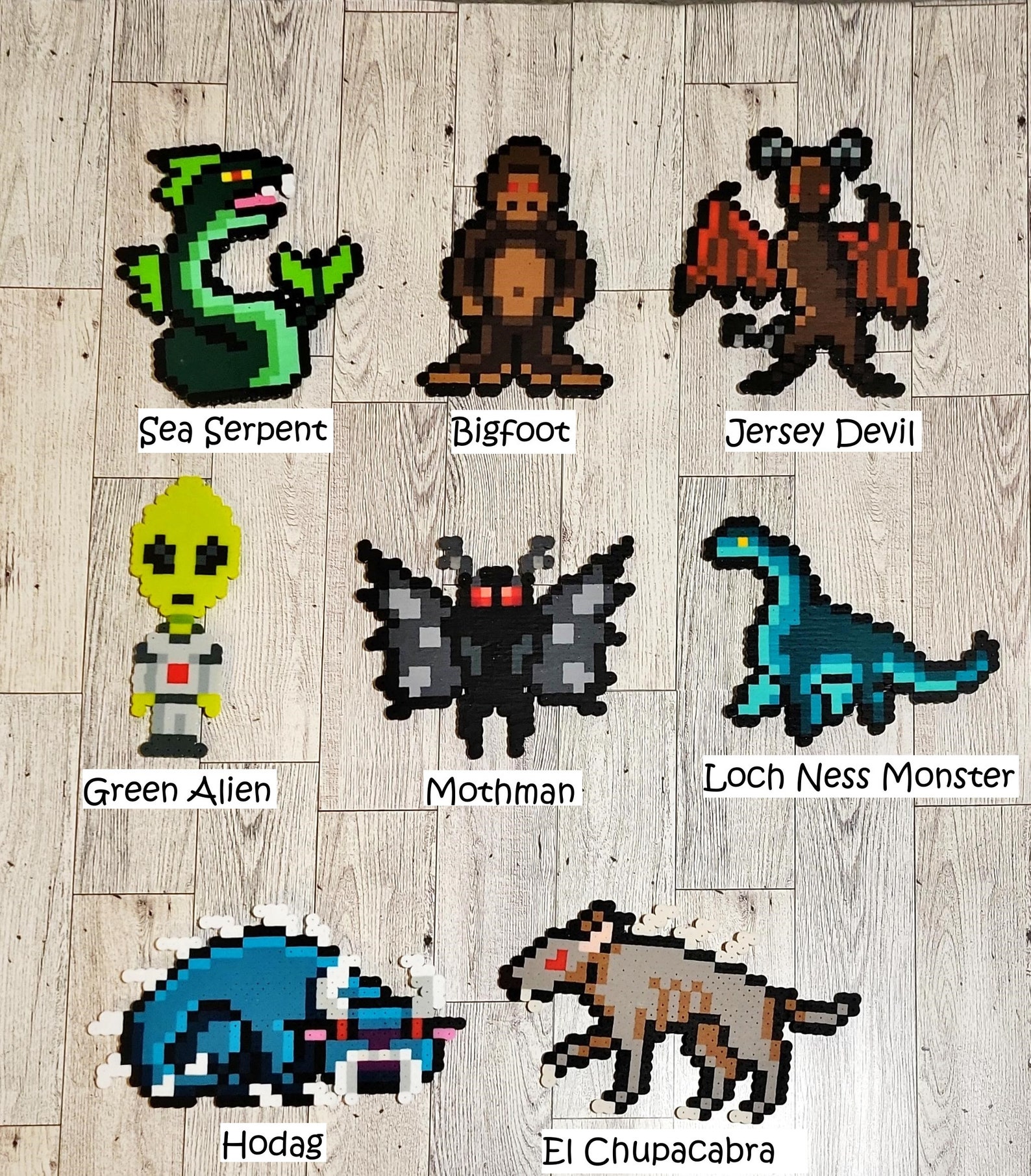 Cute Cryptids Perler Bead Crafts - Etsy
