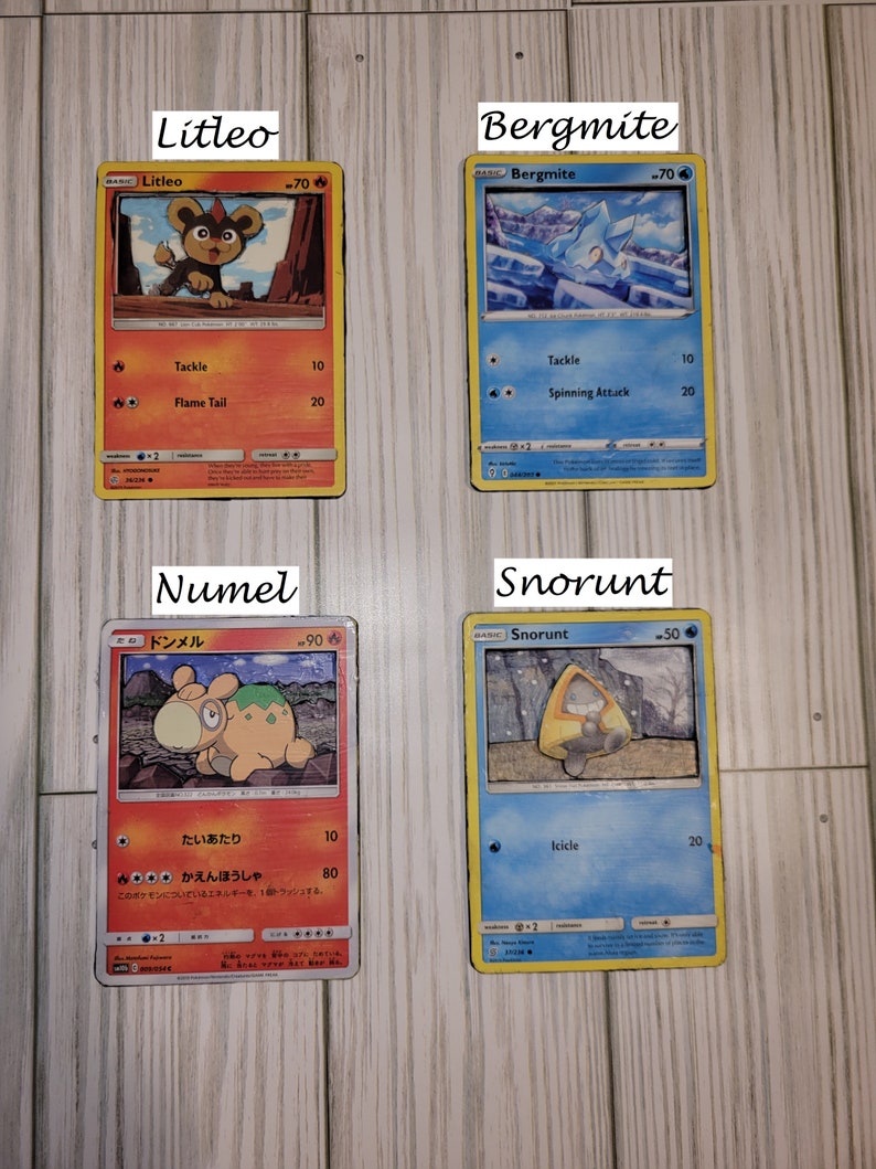 3D Pokemon Card Art Etsy