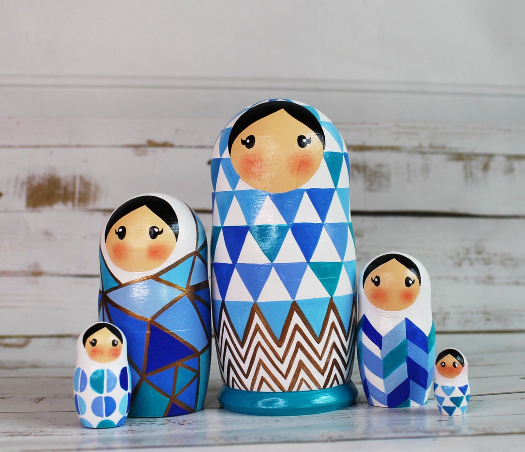 Nesting Dolls for Kids, Toddler Toy, Scandinavian Matryoshka, Home