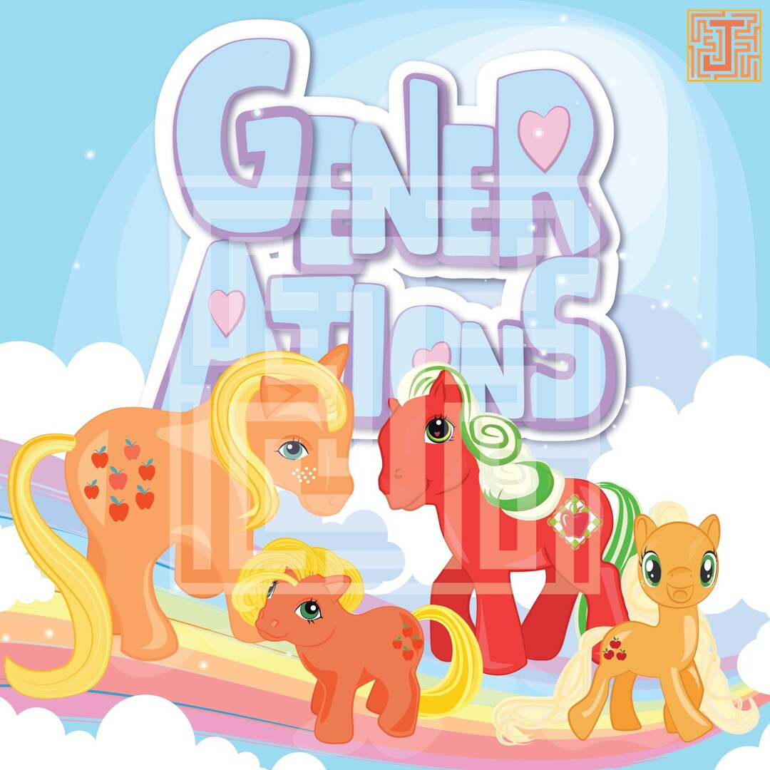 MY LITTLE PONY Digital - Throughout Generations Applejack 15x15cm Cmyk ...