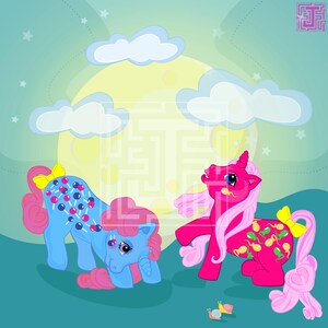 MY LITTLE PONY digital - junicorn2023 taf babies 35x35cm