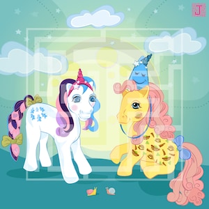 MY LITTLE PONY digital - junicorn2023 gingerbread n munchy 25x25cm