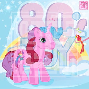 MY LITTLE PONY digital artwork - sunrise song 15X15cm cmyk for print