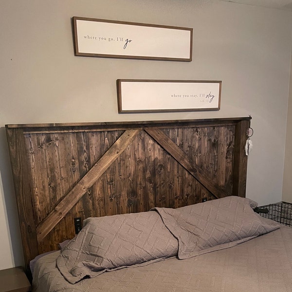 Barnwood Headboard Etsy