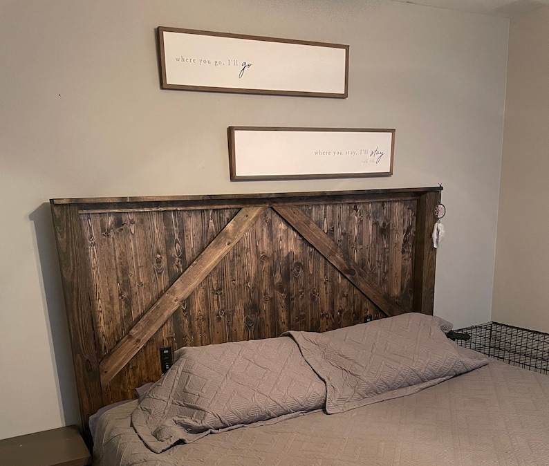 Rustic Farmhouse Headboard Etsy
