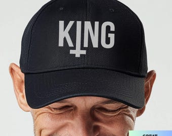 Cappello ricamato "Gesù è re", berretto da baseball con scritta "Fede", cappello con citazioni bibliche, cappello con versetti biblici, cappello cristiano alla moda, cappello religioso