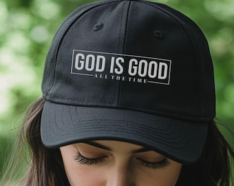 Bibel Vers gestickte Mütze, religiöse Baseballmütze, inspirierende Mütze, christliche Glaubensmütze, Motivationsmütze, Gott ist immer gut