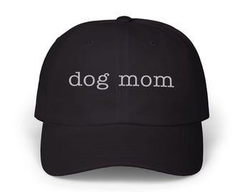 Gorra bordada para mamá de perro, gorra de béisbol negra minimalista, bonito regalo para amantes de los perros, gorra ajustable para papá, gorra para mamá de mascota de todos los días