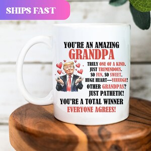 You&#39;re An Amazing Grandpa Mug, Unique Grandpa Gift, Funny Grandpa Coffee Cup, Heartfelt Gift for Grandpa, Best Grandpa Ever Mug