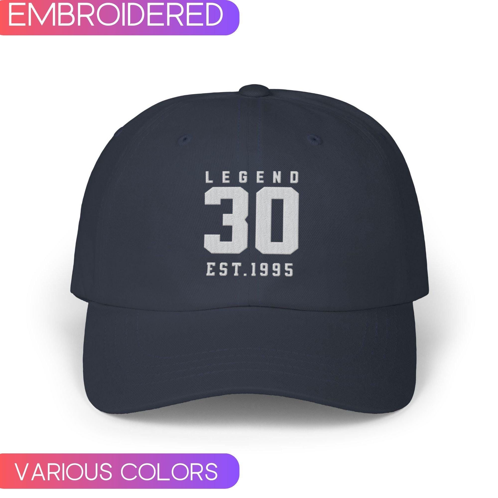 30th Birthday Embroidered Hat, Est. 1995 baseball Cap, Thirtieth Birthday Cap, Gift for bestie, Gift for husband , Dirty thirty funny hat