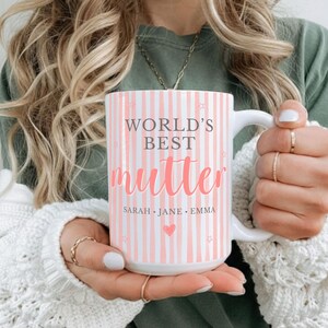 World's Best Mutter Coffee Mug, German Mother's Day Gift, First Mother's Day Present, New Mom Baby Shower Cup,german mom birthday gift