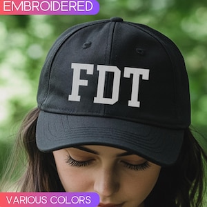 Gorra bordada Foxtrot Delta Tango, gorra de papá FDT, gorra de hombre sutil contra Trump, gorra ajustable de veteranos contra Trump, gorra de papá liberal demócrata