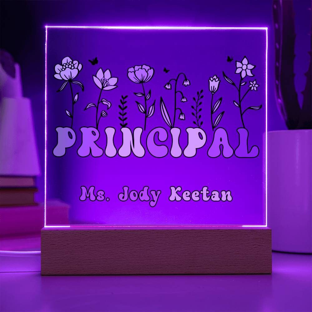 School Principal Desk Name Plate Sign Personalized Desk Name Etsy UK