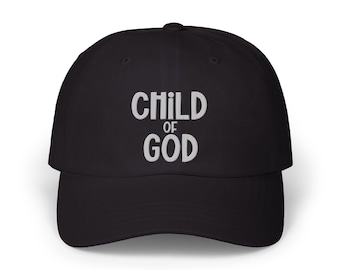 Kind Gottes gestickte Mütze, Liebe wie Jesus Baseballmütze, christliche Stickerei Mütze, Jesus Mütze, religiöses christliches Hemd, Glaubensmütze