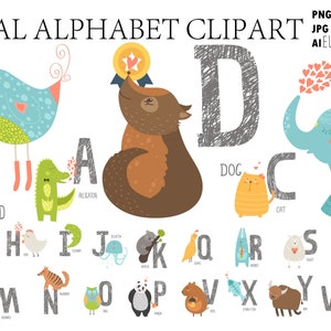 A-Z Animal Alphabet Adventure: 26 wunderliche Charaktere für jedes Design-Quest!