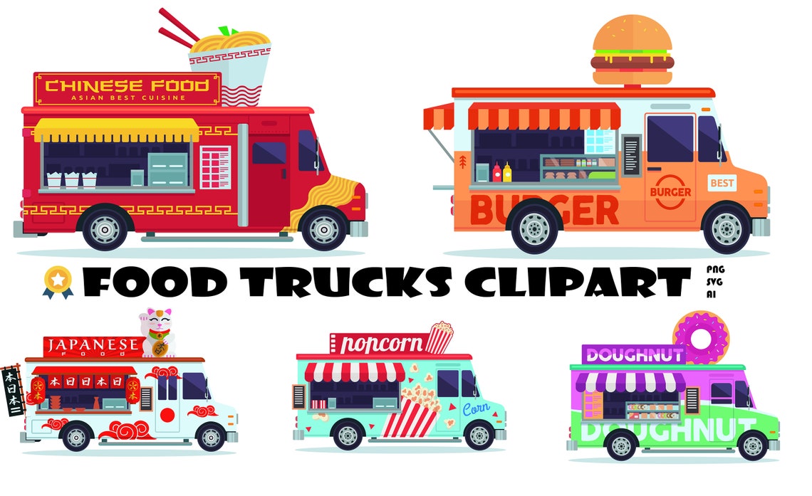Food Truck PNG Collection: 20 Delectable Designs (digital Download) - Etsy