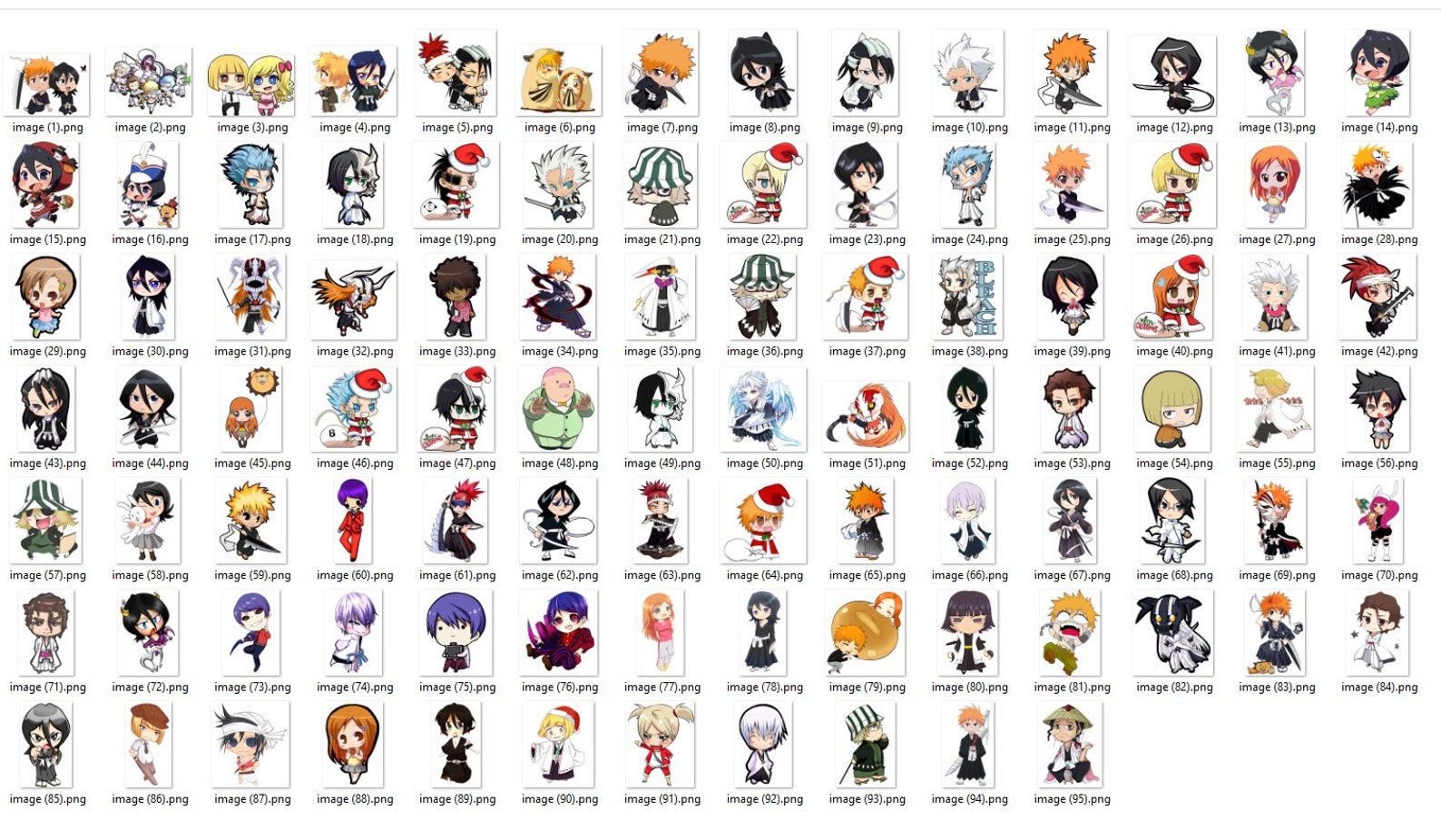95png-anime Charactors Png , Anime Bundle PNG, Digital Download ...