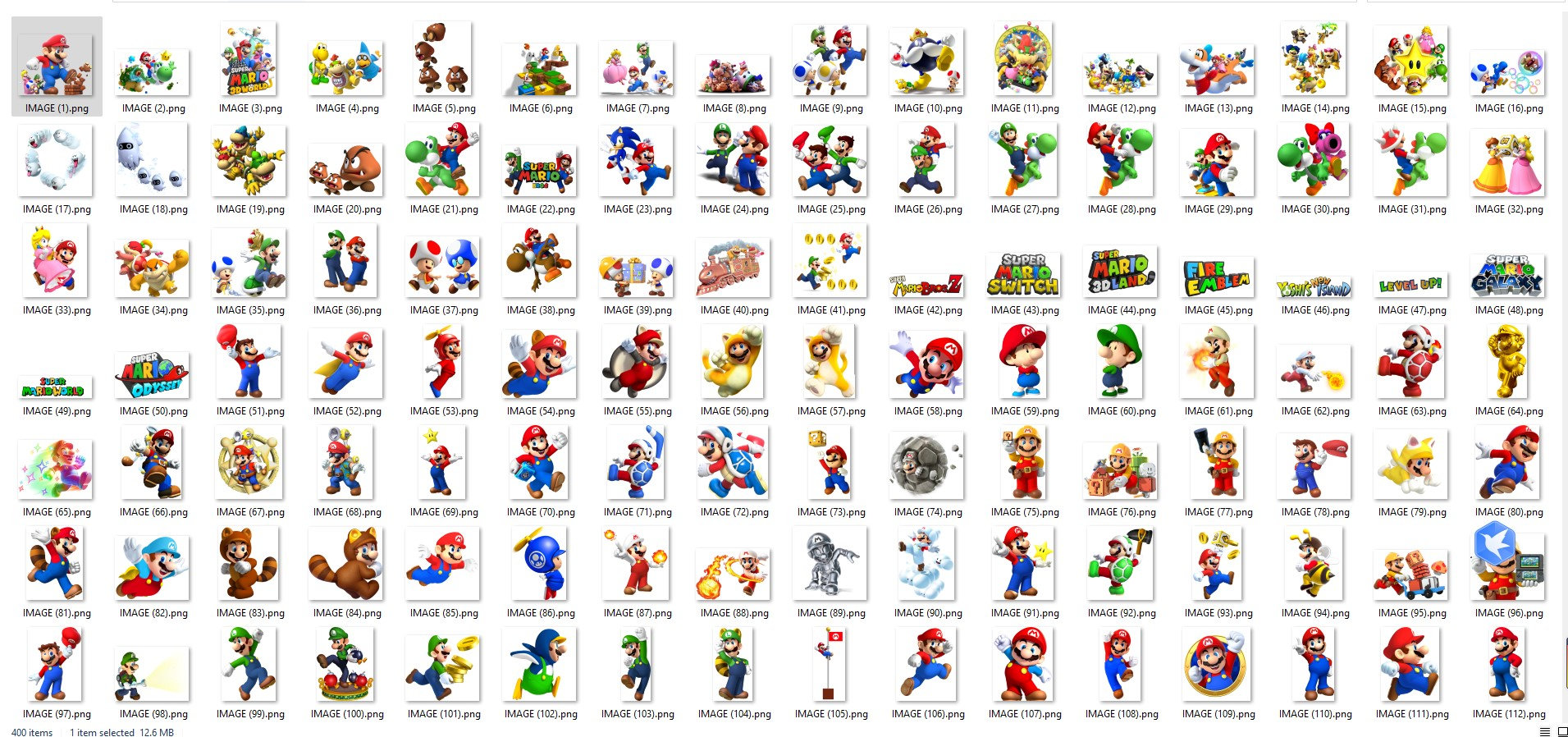 400 Mario PNG, Mario Clipart Bundle, Super Mario Bros PNG Instant ...