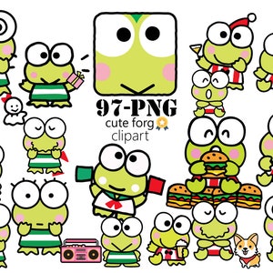 K-eroppi's Parade: 97 Ribbiting Cliparts of the Adorable Frog PNG