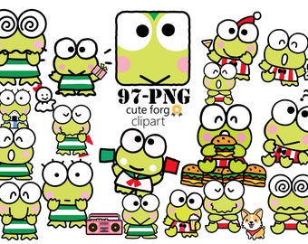 K-eroppi's Parade: 97 Ribbiting Cliparts of the Adorable Frog PNG