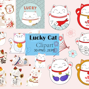 La fortuna perfetta ti aspetta: 30 stravaganti clipart di gatti fortunati