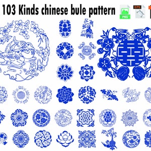 103Kinds Chinese Pattern Png Fascio di modelli in stile cinese,/T-shirt Decal Gift Symbol Icon /stampabile 300DPI