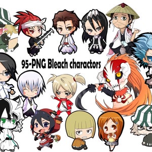 95Anime Character PNG Bundle: Japanese Silhouette (Digital Download)
