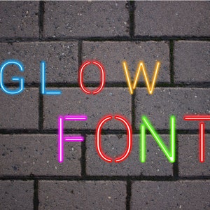 26neon Brilliance Font Collection: Illuminate Your Designs! Png-eps - Etsy
