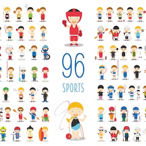 96x imágenes prediseñadas deportivas: donde los sueños de la infancia obtienen un gran puntaje, imágenes prediseñadas de personajes infantiles PNG-EPS