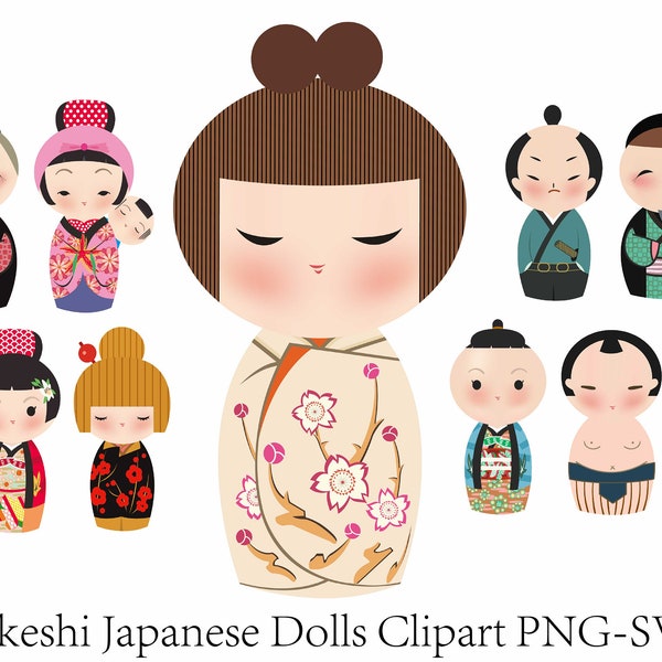 14Japanese geisha png, kokeshi dolls clipart svg epsJapan Girl Clipart, Paper Lantern svg, Sushi Clipart - Digital Download | Sublimation