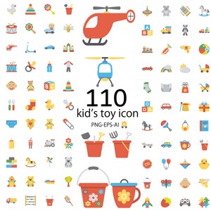 Spark Joy and Imagination with Our Children&#39;s Toy Clipart Collection-110 kinds