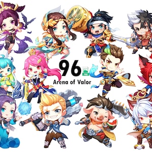 96Arena of Valor Charactors PNG,