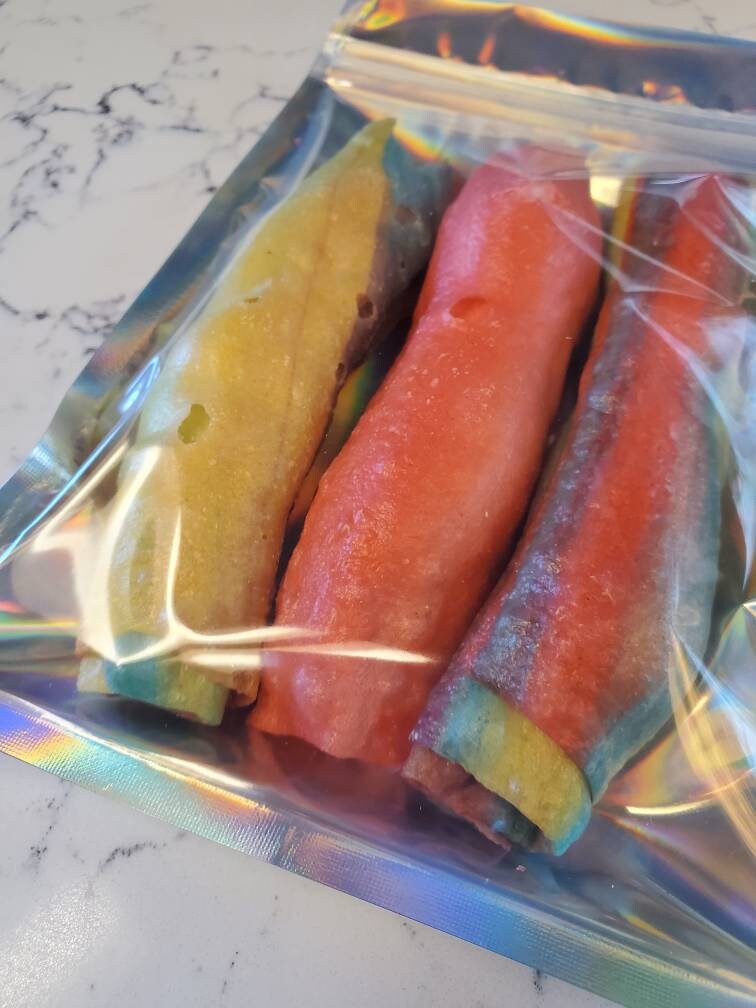 Freeze Dried Fruit Roll up AND TAFFY / Freeze Dried Candy / Etsy