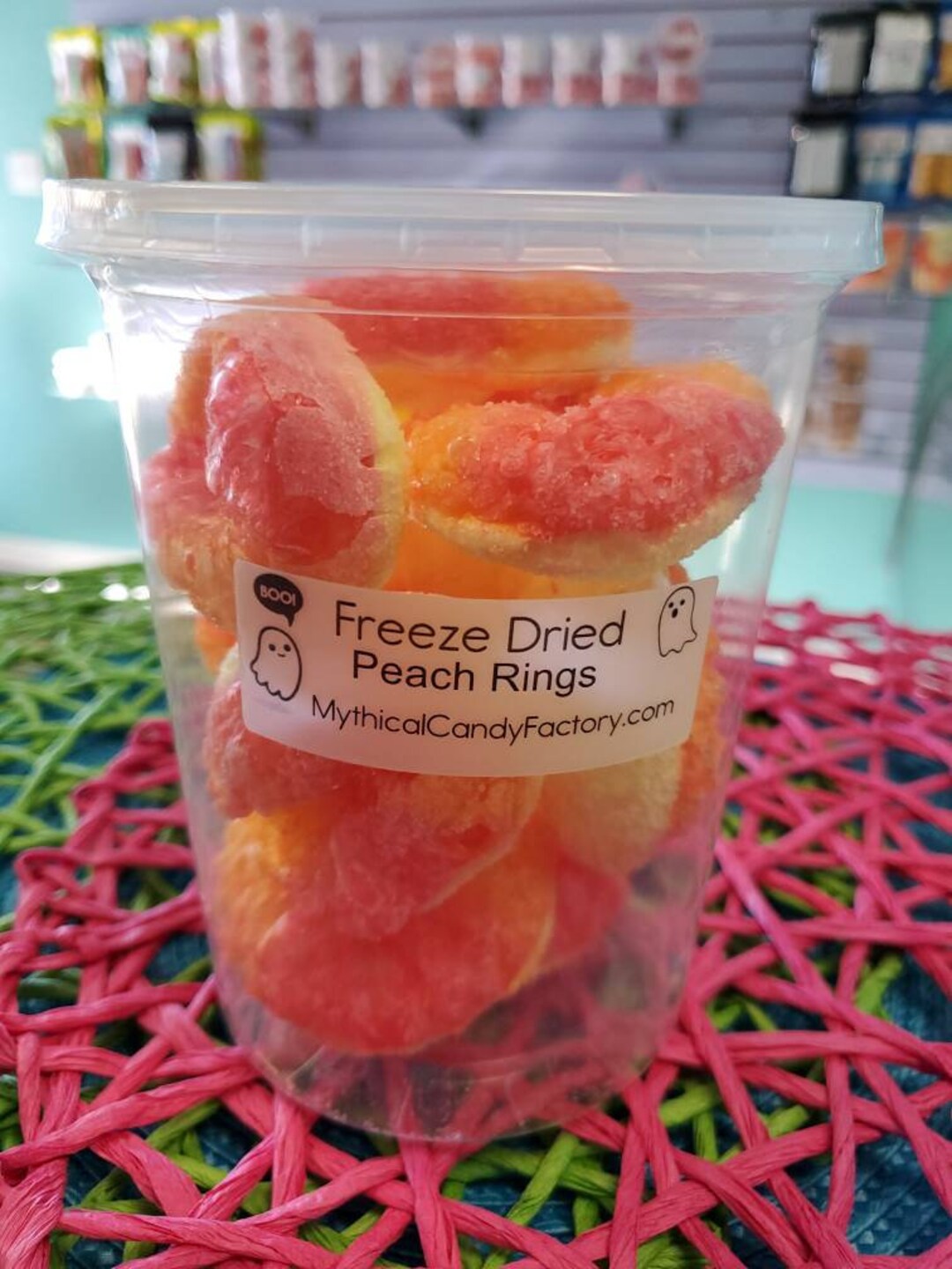 Freeze Dried Peach Rings / Freeze Dried Candy / Tiktok Made Me Etsy