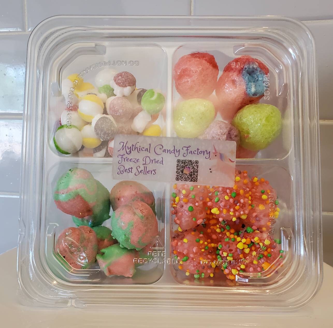 Freeze Dried Candy Sampler Taffy Jolly Rancher Skittles Nerds