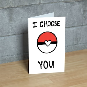 Pokemon Valentinstag Karte Jahrestag Pokeball I Pick You Freundin Freund Frau Ehemann PartnerBeziehung Liebe Fan Download