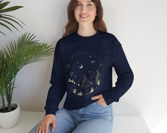 Mountain Night Unisex Heavy Blend™ Rundkragetröja