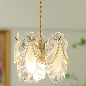 Vintage French Art Deco Chandelier, Crystal lights for timeless elegance